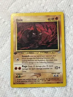 Onix 69/111 Neo Genesis 1st Edition Pokemon Card Mod Play - Image 1