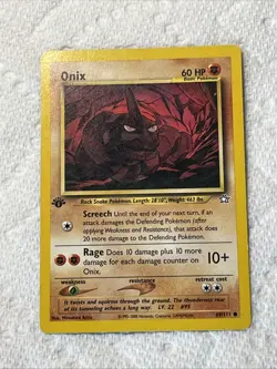 Onix 69/111 Neo Genesis 1st Edition Pokemon Card Mod Play - Image 11