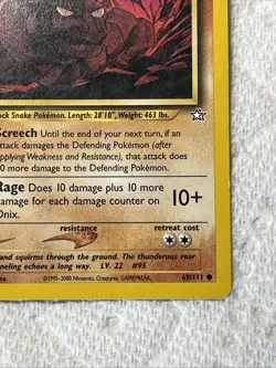 Onix 69/111 Neo Genesis 1st Edition Pokemon Card Mod Play - Image 14