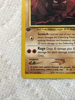 Onix 69/111 Neo Genesis 1st Edition Pokemon Card Mod Play - Image 5