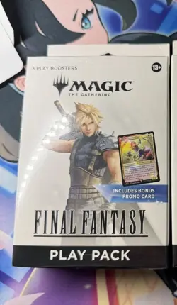 Magic The Gathering Final Fantasy Play Pack with 3 Packs And Bonus Promo Card - Image 1