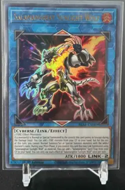 Salamangreat Sunlight Wolf Yugioh BLAR-EN089 Ultra Rare  1st Edition NM - Image 1