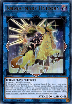 Yugioh - Knightmare Unicorn Alt Art Ultra Rare RA01-EN043, 1st Ed NM - Image 5
