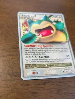 Pokémon TCG Snorlax LV.X Rising Rivals Holo Card 111/111 - LP - Image 18