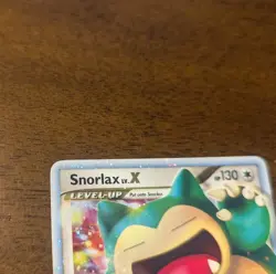 Pokémon TCG Snorlax LV.X Rising Rivals Holo Card 111/111 - LP - Image 6