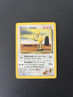 Pokemon Card Gym Challenge Blaine's Doduo 61/132 WOTC - Image 1