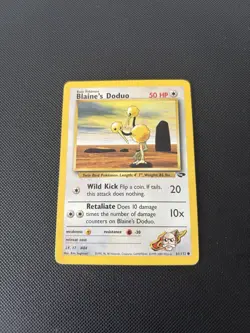 Pokemon Card Gym Challenge Blaine's Doduo 61/132 WOTC - Image 3