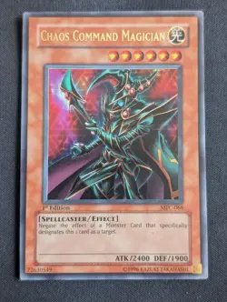 Yugioh Chaos Command Magician MFC-068 Magician's Force 1st Edition LP - Image 1