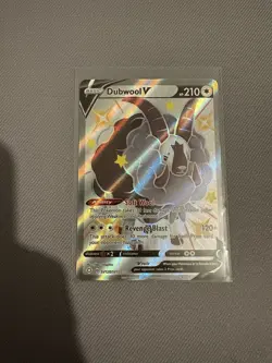 Pokemon Card - Dubwool V SV120/SV122, Shining Fates, Holo Shiny, NM - Image 3
