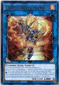 Yugioh Decode Talker Heatsoul RA01-EN048 Ultra Rare 1st Ed NM - Image 1