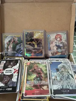 One Piece CCG TCG Mixed Card Bundle In Japanese Including Parallel Nami OP09-050 - Image 1