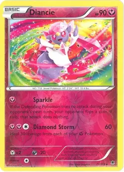 Pokemon Card - XY Phantom Forces 71/119 - DIANCIE (REVERSE holo-foil) - NM/Mint - Image 1