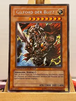 Gilfor The Lightning CT2-EN001 Secret Rare German VG YUGIOH - Image 1