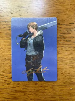 GOLD SIGNATURE Squall, SeeD Mercenary 47/53 Final Fantasy Art Series MTG Card - Image 1
