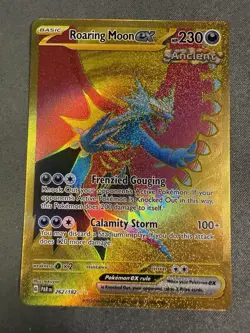 Roaring Moon EX 262/182 HYPER RARE Paradox Rift HOLO NM Pokemon Card - Image 12