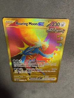 Roaring Moon EX 262/182 HYPER RARE Paradox Rift HOLO NM Pokemon Card - Image 5