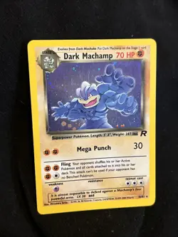 PokÃ©mon Dark Machamp Holo Rare TCG Vintage Card 10/82 Nm - Image 1