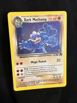 PokÃ©mon Dark Machamp Holo Rare TCG Vintage Card 10/82 Nm - Image 1