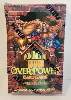 Marvel OverPower Monumental Card Game - Sealed Booster Box - Fleer Rare!  - Image 1