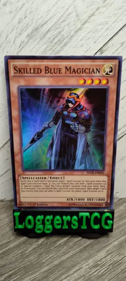 Yu-Gi-Oh! Skilled Blue Magician / SECE-EN032 1st Edition LP - Image 2