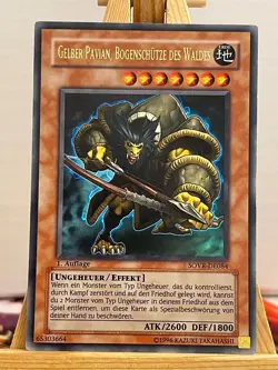 Yellow Baboon, Archer Of The Forest SOVR-EN084 Ultra Rare German NM YUGIOH - Image 1
