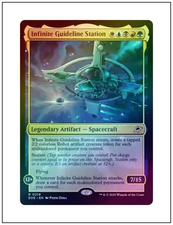 1x Infinite Guideline Station, Foil, Edge of Eternities, MTG NM - Image 1