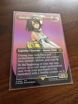 Yuna, Hope of Spira (Borderless Foil) (0404) Final Fantasy MTG - Image 2