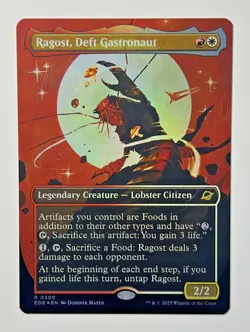 Ragost, Deft Gastronaut - FOIL Borderless #300 Rare MTG Edge of Eternities NM - Image 1