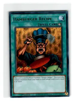 Yu-Gi-Oh! Hamburger Recipe Rare WISU-EN042 Lightly Played 1st Edition - Image 1