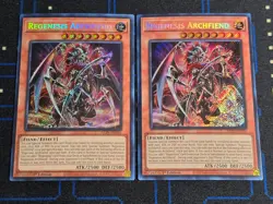 Yu-Gi-Oh! NM Near Mint Regenesis Archfiend [ALIN-EN016] Secret Rare, 1st Edition - Image 3