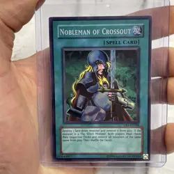 YUGIOH NOBLEMAN OF CROSSOUT Super Holo DB1-EN088 NM/MT Card Holo Spell Card - Image 2