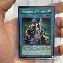 YUGIOH NOBLEMAN OF CROSSOUT Super Holo DB1-EN088 NM/MT Card Holo Spell Card - Image 5