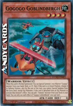 GOGOGO GOBLINDBERGH (Goblindbergh Gogogo) • Super R • DUAD EN003 • 1Ed • Yugioh! - Image 2