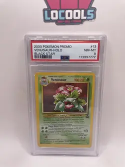 2000 Pokemon Black Star Promo Venusaur 13 HOLO PSA 8 NEAR MINT-MINT - Image 1