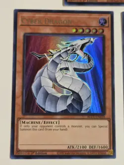 Cyber Dragon BLC1-EN020 x3 Ultra Rare (Silver) Yugioh Cards 1st Edition Mint Set - Image 3