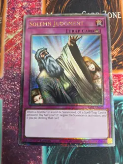 Yu-Gi-Oh! Solemn Judgment RA02-EN032 Quarter Century Secret Rare 1st Edition NM - Image 1