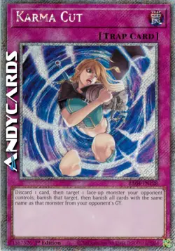 KARMA CUT • (Karmic Cut) • Secret Platinum • RA04 EN128 • 1Ed • Yugioh! - Image 2