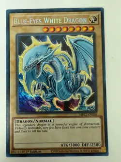 * BLUE-EYES WHITE DRAGON * PRISMATIC ALTERNATE ART SECRET RARE MP22-EN266 YUGIOH - Image 3