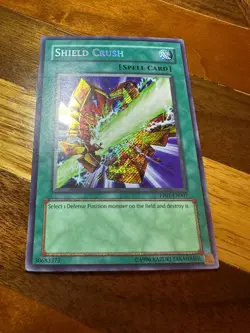 Shield Crush PP01-EN007 Unlimited Edition Secret Rare LP + BONUS - Image 1