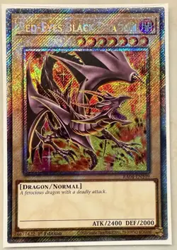 Red-Eyes Black Dragon Platinum Secret Rare RA04-EN109 Yugioh 8th Artwork - Image 1