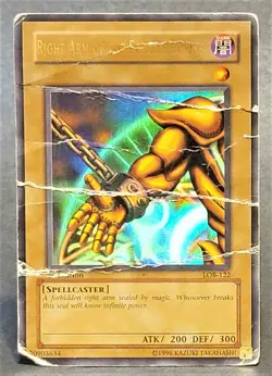 Yu-Gi-Oh Right Arm of the Forbidden One LOB-122 Ultra Rare 1st Edition DMG - Image 5