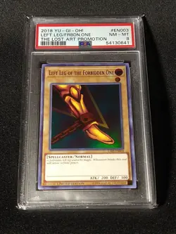 Yugioh - Left Leg of The Forbidden One LART-EN003 Limited Ultra Rare PSA 8 NM-MT - Image 1