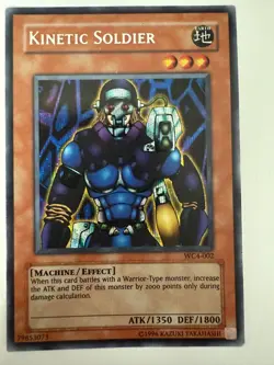 Yugioh Kinetic Soldier WC4-002 Parallel Secret Rare MP - Image 3