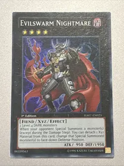 Evilswarm Nightmare HA07-EN023 Knight of Stars 1st Edition Super Rare LP - Image 1