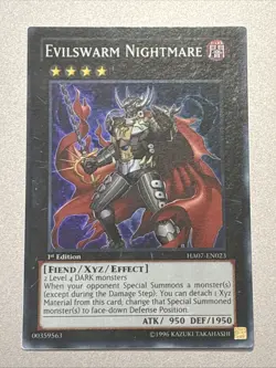 Evilswarm Nightmare HA07-EN023 Knight of Stars 1st Edition Super Rare LP - Image 15