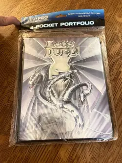 Yugioh Let’s Duel Blue Diamond Dragon UltraPro Card Binder Four Pocket for Cards - Image 2