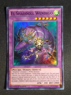 Yu-Gi-Oh! El Shaddoll Wendigo MP15-EN221 1st Edition Super Rare NM - Image 1