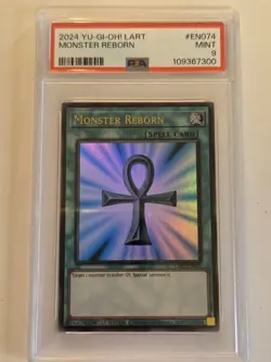 Monster Reborn LART-EN074 PSA 9 MINT Limited Edition Alt Art Yugioh Set + BONUS - Image 2