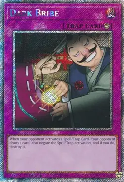 1x Dark Bribe (Platinum Secret Rare) - 1 NM Eng YuGiOh - Quarter Century Bonanza - Image 2