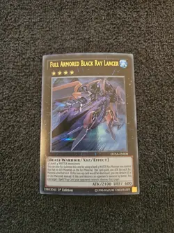 Yugioh Full Armored Black Ray Lancer DUSA-EN008 Ultra Rare 1st Ed - Image 1